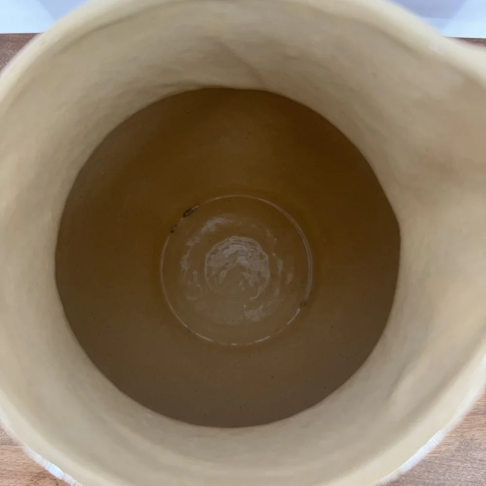 VTG Watt Pottery Apple Pitcher #17 Large 64oz Ice Lip Oven Ware USA - No Crazing